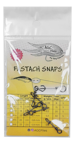 Clip Fastach Snaps Agc Flies Enganche Rapido Moscas