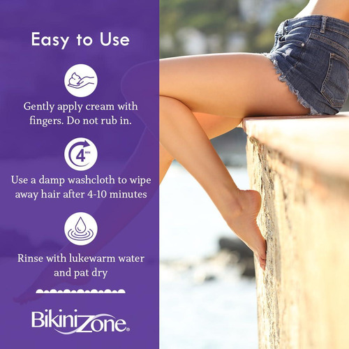 Crema Depilatoria Bikini Zone 2 Oz Para Áreas Íntimas