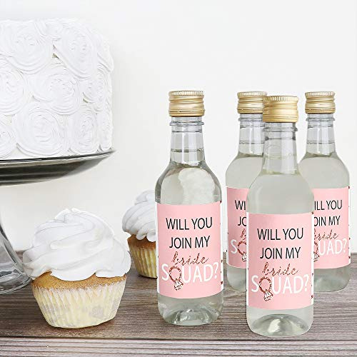 ¿te Unirás A Mi Brigada De Novias? - Mini Botella De Vino Y