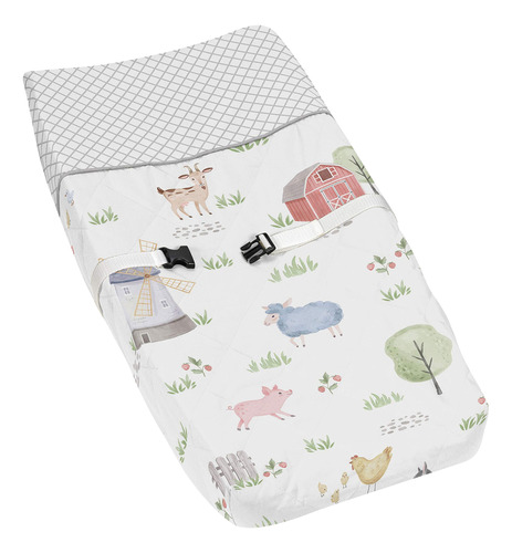 Sweet Jojo Designs Farm Animals - Funda De Cambiador De Guar