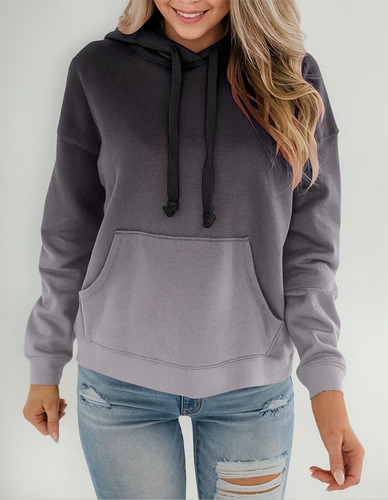 Sudadera Con Capucha De Manga Larga De Felpa Con Estampado D