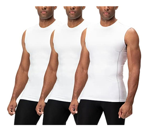 Devops 3 Pack Camisas De Compresión Atlética Para Hombre Sin