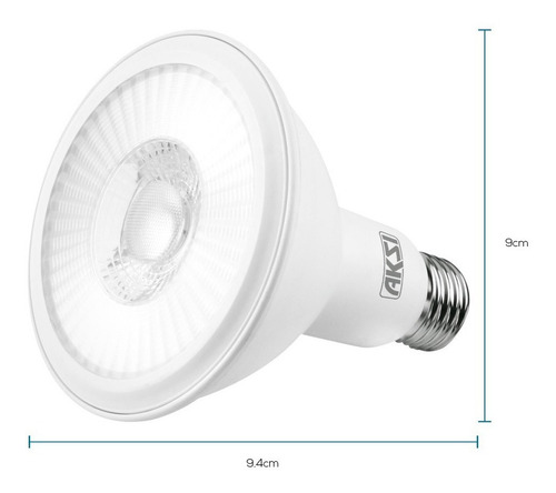 Imagen 3 de 3 de Foco Led Par 30 12w Ilumina 95w Luz Blanca Base E27 1863