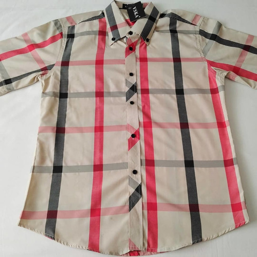 Camisa Manga Corta Hombre Talle Xl Chico