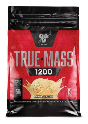 Suplemento En Polvo Bsn  True-mass 1200 Proteína Sabor Vainilla En Bolsa De 4.65kg