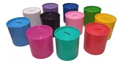 Alcancias Plastica Colores Ideal Souvenir Cumpleaños X40 U