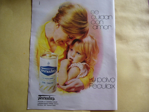 Talco Feculax / Publicidad Del Año 1973
