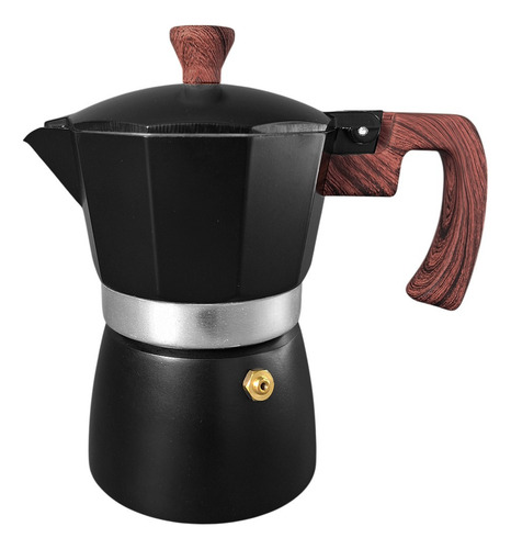 Cafetera Aluminio Tipo Italiana 3 Pocillos Espresso Cafe Bz3 Color Negro 1201430