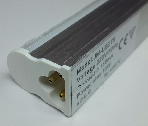 Imagen 4 de 6 de Tubo Led T8 8w 60cm Artefacto Incluido Armado