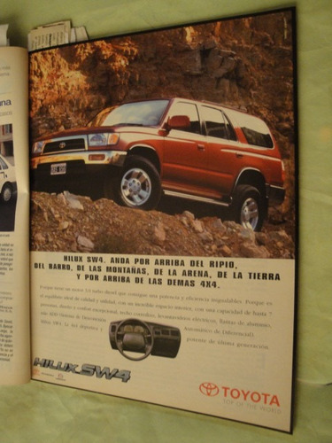 Publicidad Toyota Hilux Sw4 Año 1996