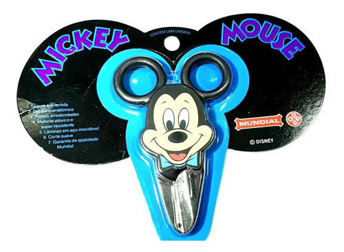 Imagen 3 de 3 de Tijera Mundial Para Niños Mickey Mouse Coleccionable Escolar