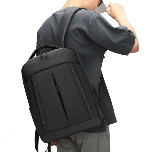 Mochila Notebook Executiva Premium Viagem Faculdade Escolar Cor Azul Desenho do tecido Liso