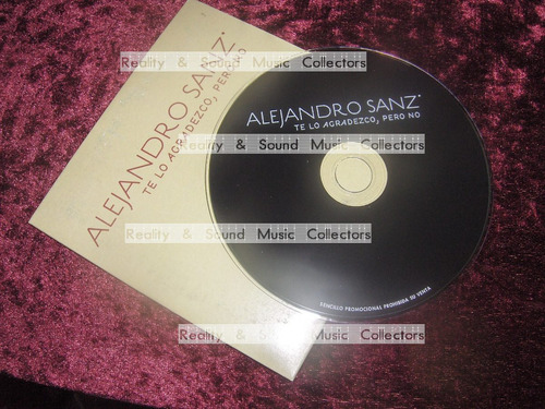 Alejandro Sanz Te Lo Agradezco Pero No Cd Single Shakira (Usado)