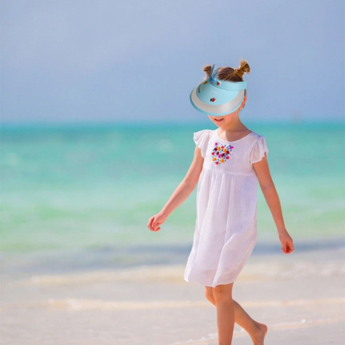Sombrero Sol Playa For Bebé Y Niño Verano Gorras Protección