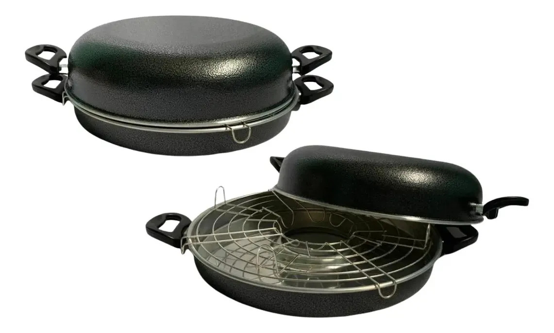 Churrasqueira Aluminio De Fogão Pintada Cor Preto