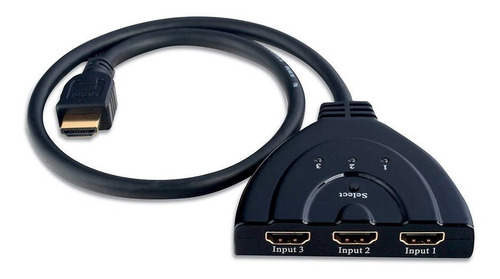 Imagen 2 de 7 de Switch Hdmi 3x1 Multiplicador De Puertos Hdmi