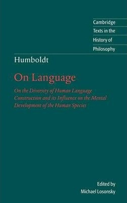 Libro Humboldt: 'on Language' : On The Diversity Of Human...