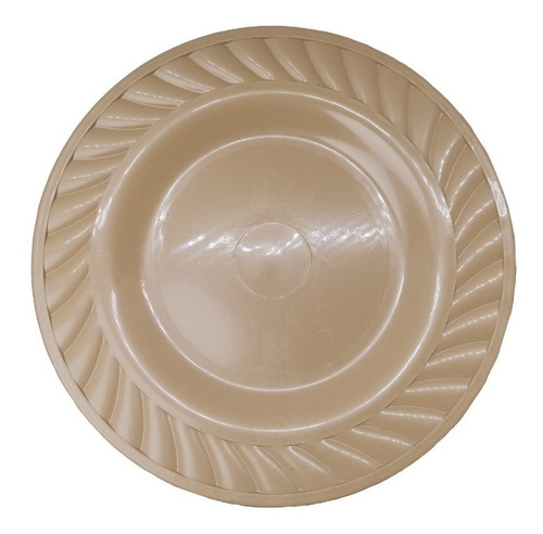 100 Plato Pastelero De Platico Capacidad 125ml Postres Color Café