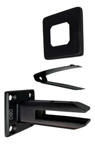 Mini Poste 16cm Acero Inox P/ Vidrio Piletas Balcones Qbo Color Negro