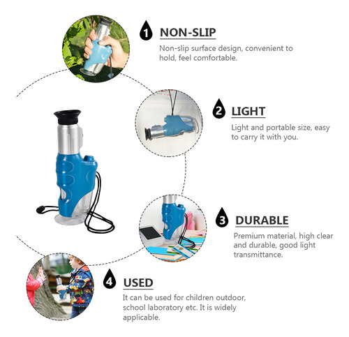 Kit Portátil Para Exteriores Con Microscopio Irrompible Para