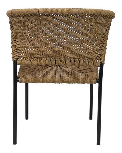 Silla Artesanal Cuerda Taxco By Promobel Color De La Estructura De La Silla Negro Color Del Asiento Beige