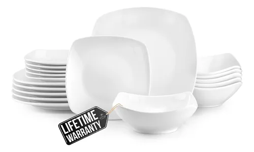 Juego De Vajilla Zulay Kitchen Luna De 18 Piezas De Porcelan