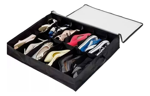 Organizador Bajo Cama De Zapatos Premium 12 Espacios R Ambar