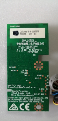 Botonera Y Modulo Wifi Hisense 65h8f 1187373 2ajv0 (Usado)
