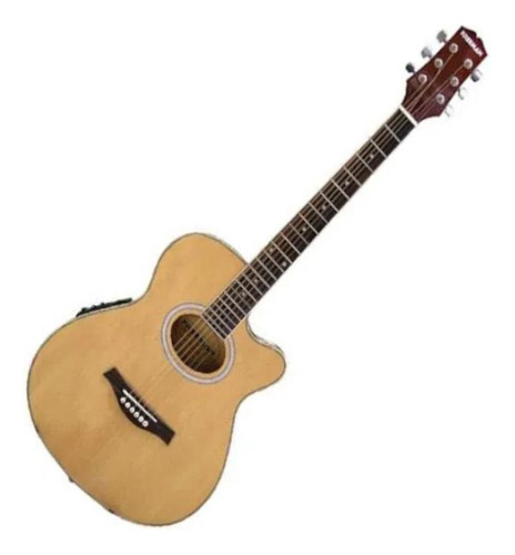 Guitarra Electroacústica Freeman Fra95ncet Cuerda Nylon Color Natural