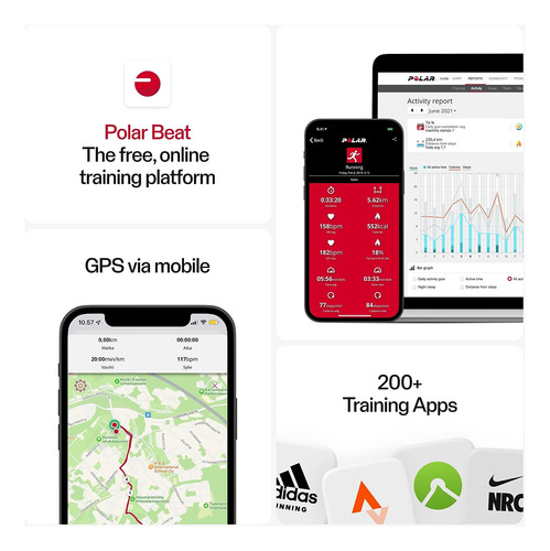 Pulsómetro Polar H10 - Ant + Bluetooth, Sensor De Fc Impe...