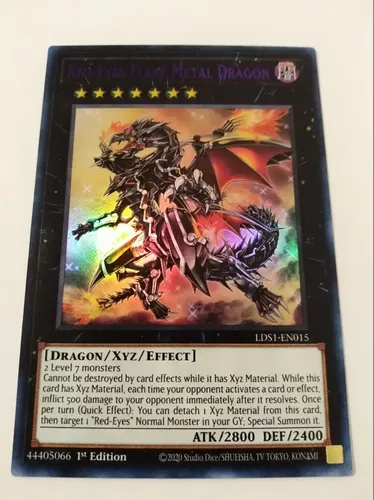 Red Eyes Black Dragon 1st Edition Yu-Gi-Oh! Red-Eyes Flare Metal Dragon Ultra Rare Holographic 1st Edition Card Konami TCG Near Mint Card Red Eyes Black Dragon 1st Edition Yu-Gi-Oh! Red-Eyes Flare Metal Dragon Ultra Rare Holographic 1st Edition Card Konami TCG Near Mint Card