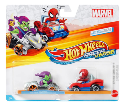 Hot Wheels Racerverse Spiderman Y Duende Verde.