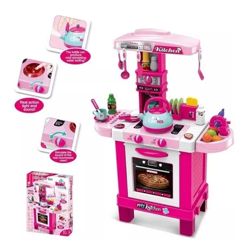 Cocina Juguete Con Grifo Luz Sonido Y Vapor Cocina Juguete Con Grifo Luz Sonido Y Vapor