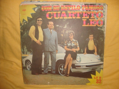 Vinilo Cuarteto Leo Con Su Estilo Famoso C4