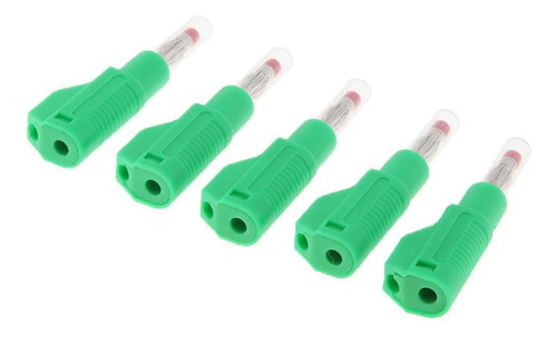Conector Banana Chapado En Verde