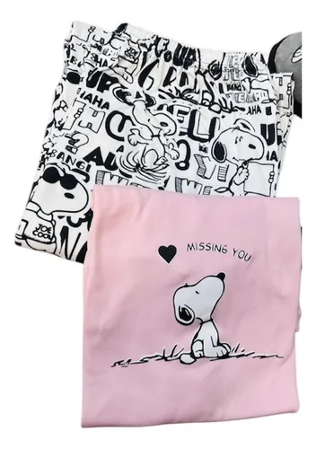 Pijama Snoopy Rosada