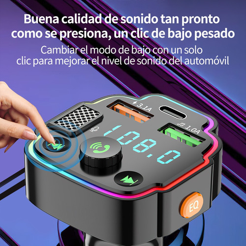 Transmisor Receptores Bluetooth Fm Mp3 Estéreo Para Auto