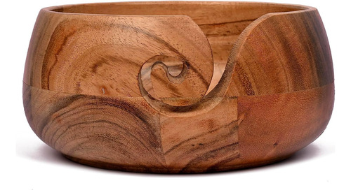 Tazón De Madera De Acacia Hecha A Mano, 15x15x75 Cm