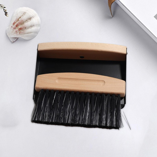 Mini Conjunto De Pá De Vassoura, Limpeza Cerdas Pet Pretas