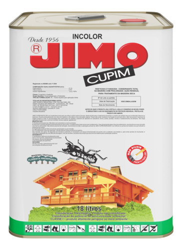 Jimo Cupim Inseticida Incolor 18l