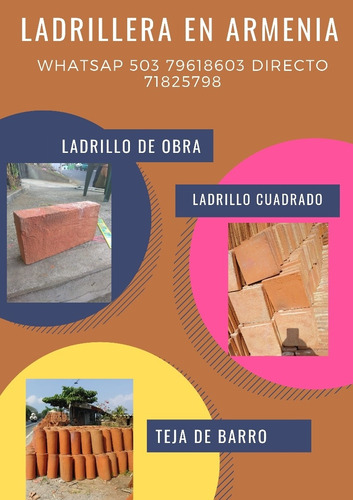 Imagen 1 de 5 de Ladrillera En Armenia El Salvador 503 79618603 Y 79904816