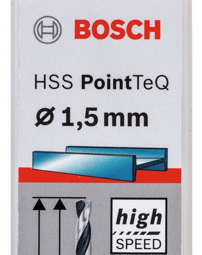 Imagem 4 de 4 de Broca Aço Rapido Hss 1,5 X 40 Mm 10peças 2608577183 Bosch