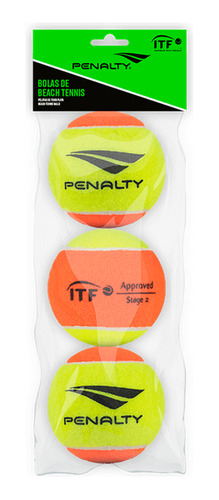 Bola Beach Tennis Pack 3 Bolinhas Penalty Original