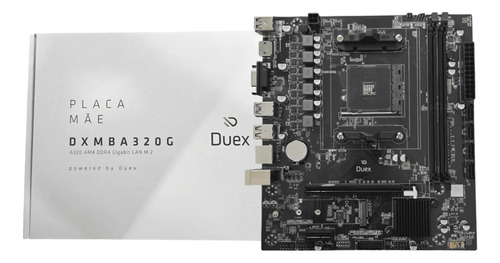 Placa Mãe Duex Dxmb A320g, Am4, Ddr4, Micro Atx