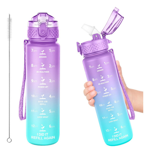 Botella De Agua Para Niños Para La Escuela, 17 Oz (tapa Con 