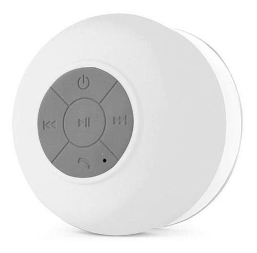 Mini Caixa De Som Bluetooth Prova D'água Speaker Branco