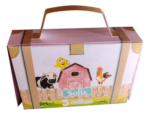 20 Souvenir Valija Infantil La Granja De Zenón Para Armar!