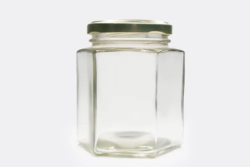 comprar Frasco Conservero 320 Cc Hexagonal Con Tapa Pack 25 Unidades