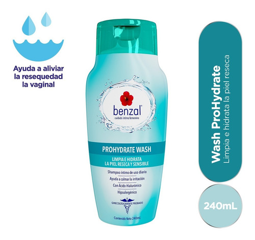 Jabón Íntimo Benzal Wash Kit, Odor-b + Ph + Prohydrate
