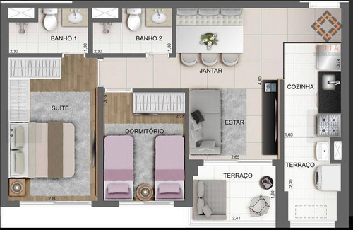 Apartamento Com 2 Dormitórios À Venda, 61 M² Por R$ 695.000,00 - Chácara Santo Antônio (zona Sul) - São Paulo/sp - Ap52984